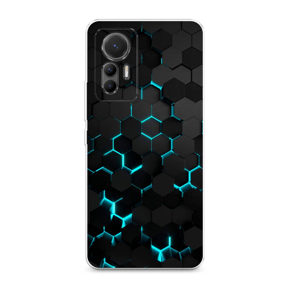 

Силиконовый чехол "Соты бирюзовые" на Xiaomi 12 Lite, Разноцветный, 315050-3