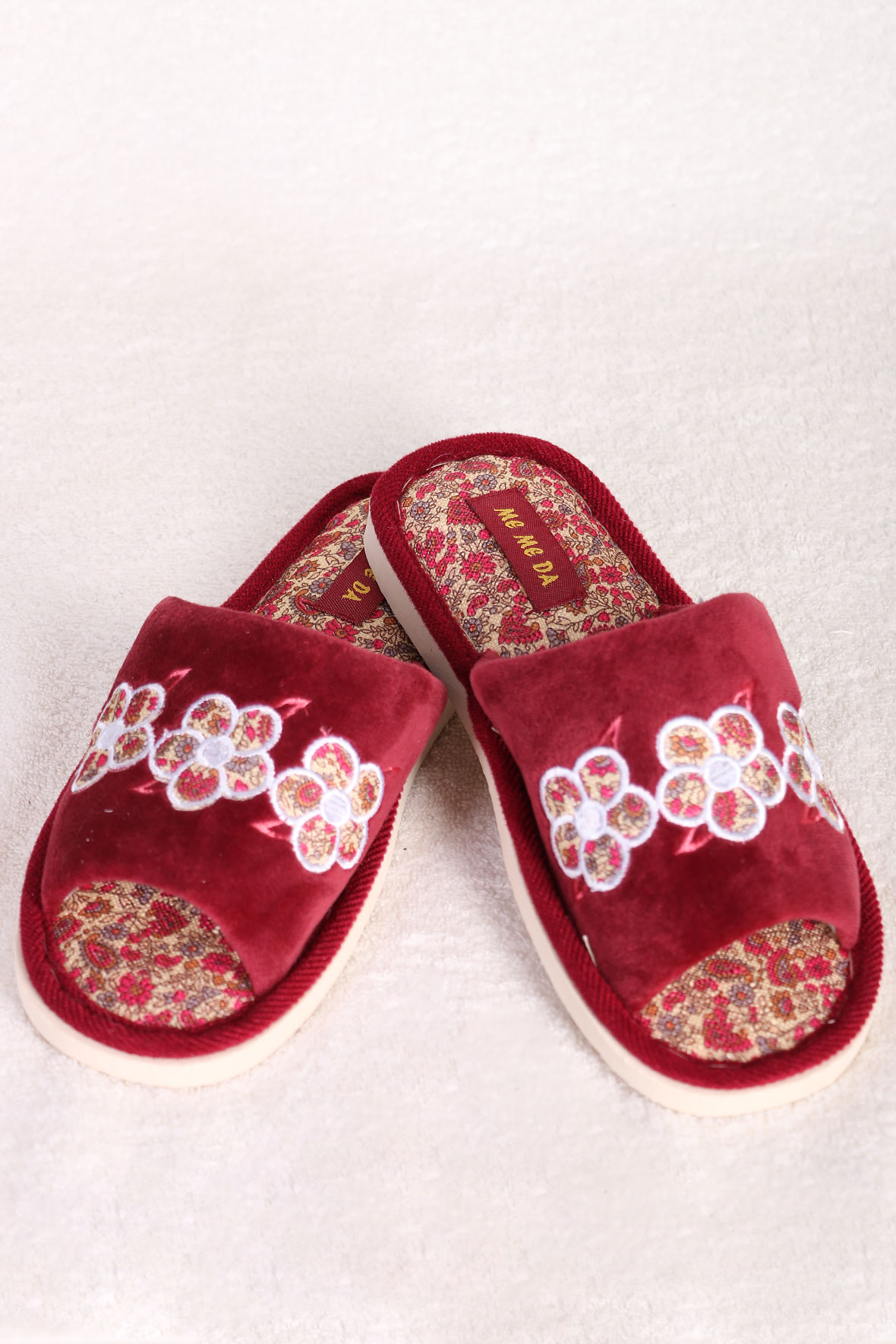 

Тапочки женские AlmondShop ТР-27 0256.С1 бордовые 40 RU, Бордовый, ТР-27 0256.С1