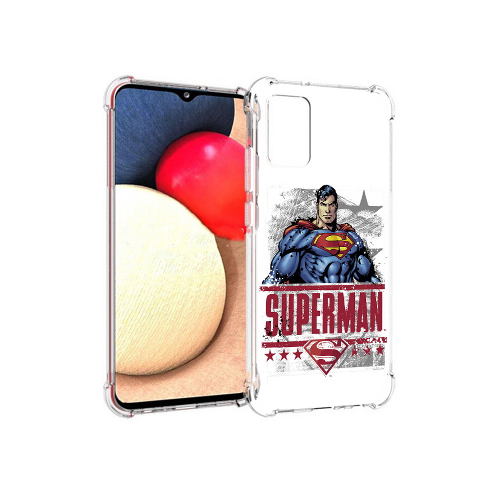 

Чехол MyPads Tocco для Samsung Galaxy A02s рисунок супермен (PT156738.479.583), Прозрачный, Tocco