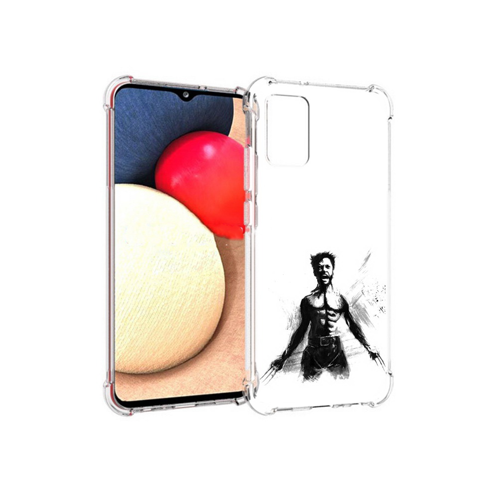 

Чехол MyPads Tocco для Samsung Galaxy A02s росомаха (PT156738.479.587), Прозрачный, Tocco