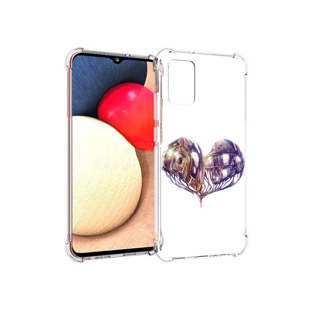 

Чехол MyPads Tocco для Samsung Galaxy A02s сердце абстракция (PT156738.479.596), Прозрачный, Tocco