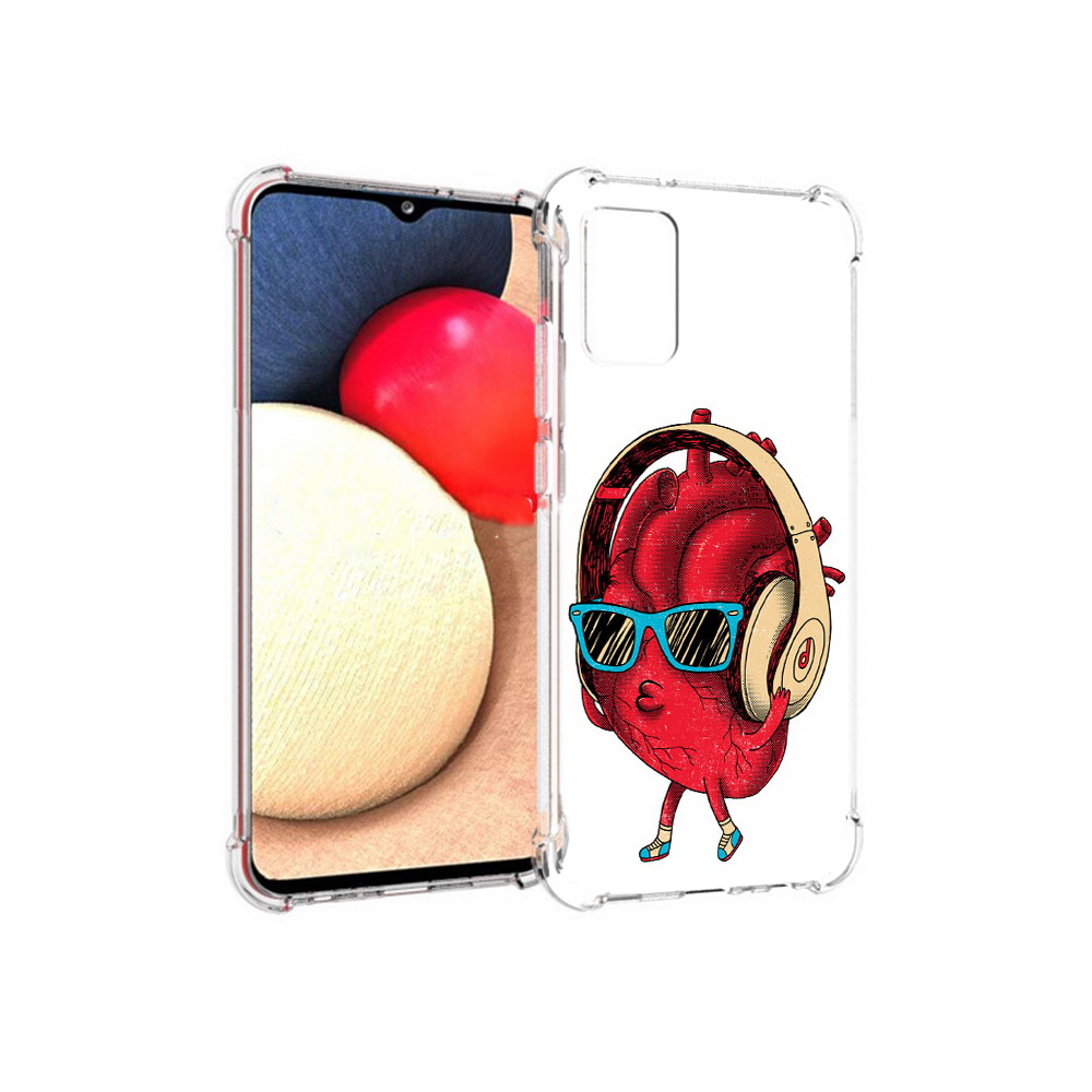 

Чехол MyPads Tocco для Samsung Galaxy A02s слушай сердце (PT156738.479.609), Прозрачный, Tocco