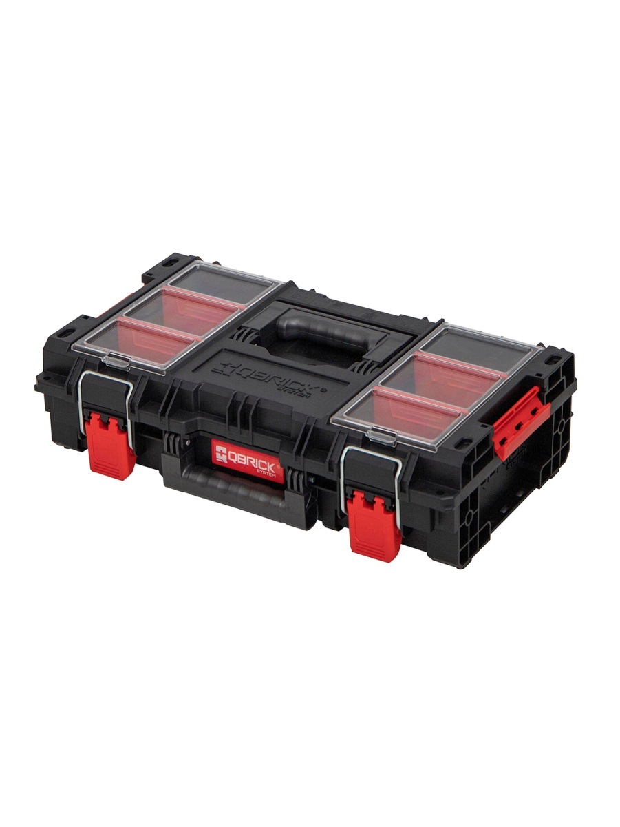 ящик для инструментов qbrick system prime cart red ultra hd custom 595x425x660 мм 10501372 Ящик для инструментов Qbrick System PRIME Toolbox 150 Profi 535x327x141 мм 10501367