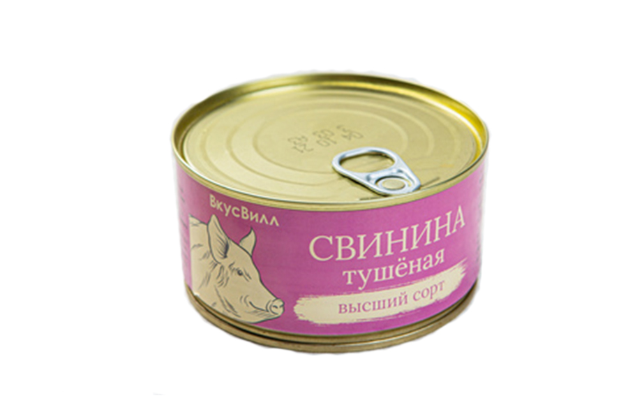 Свинина тушеная ВкусВилл 325 г