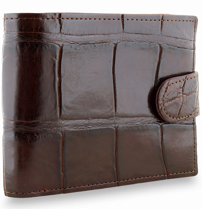 

Портмоне мужское Exotic Leather kk-466a коричневое, Коричневый, kk-466a