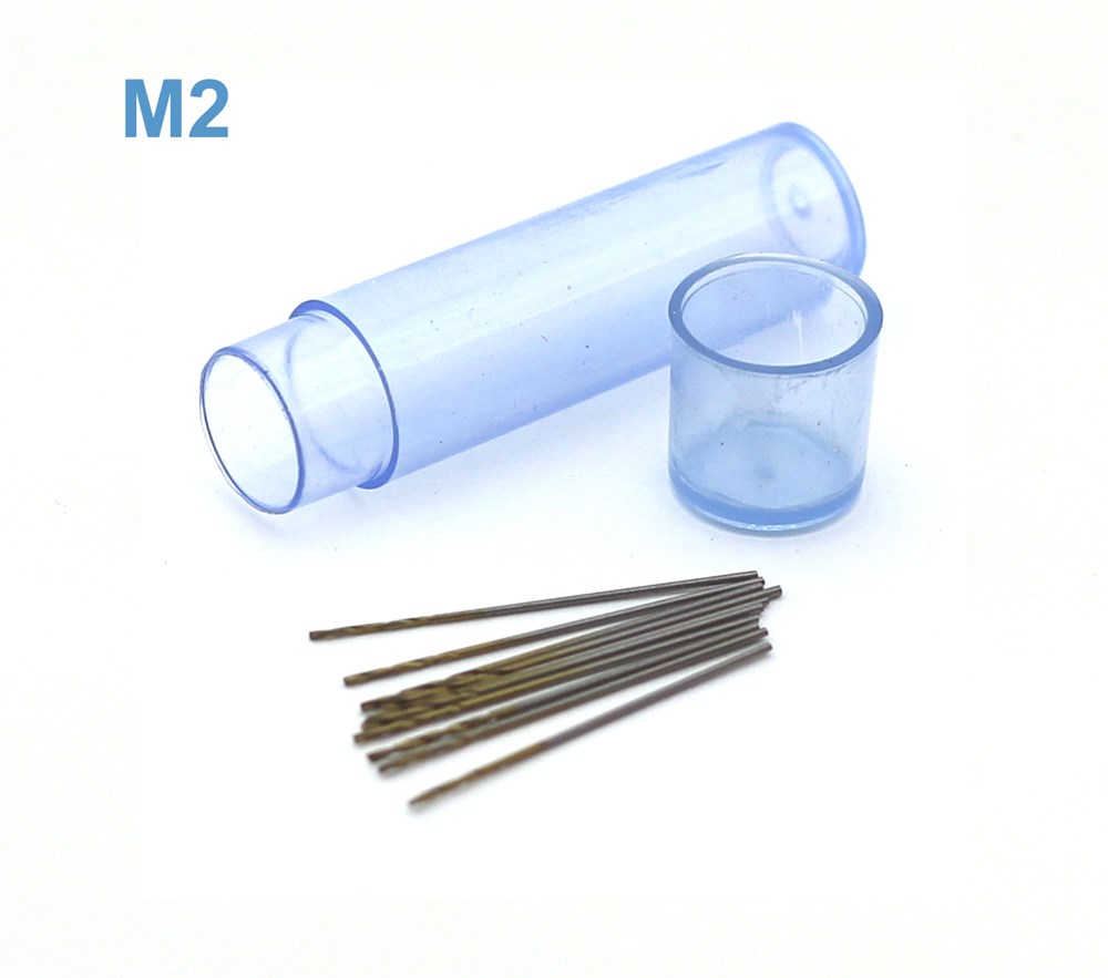

JAS Мини-сверло HSS 6542 (M2) титановое покрытие d 0,55 мм 10 шт., 42560