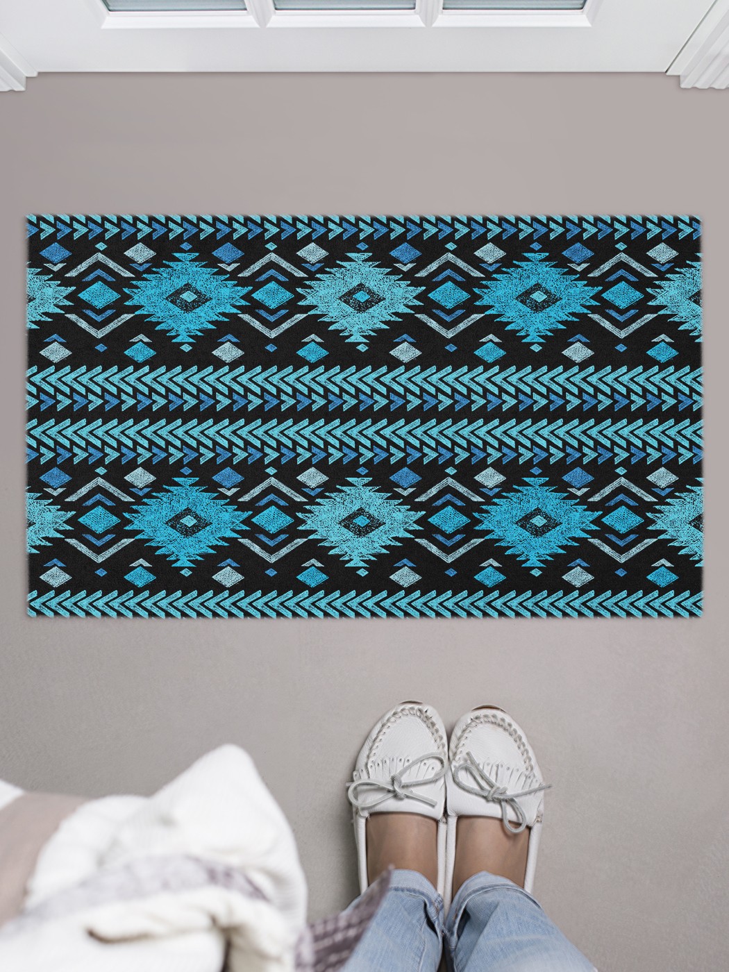 

Придверный коврик в прихожую для обуви, на резиновой основе, 75x45 см door_41838 JoyArty