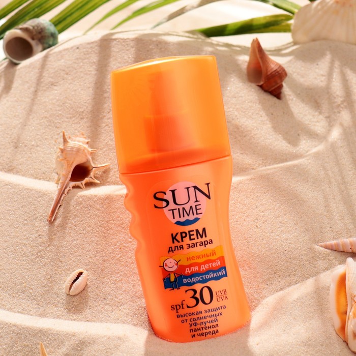 Нежный крем для загара Sun Time для детей SPF 30 150 мл