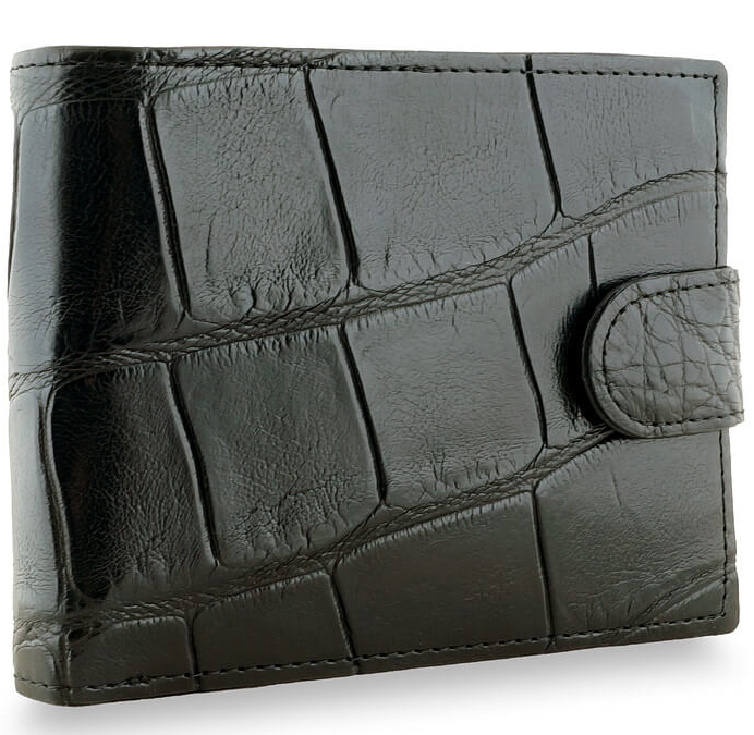 

Портмоне мужское Exotic Leather kk-466 черное/крупное рисунок, Черный, kk-466