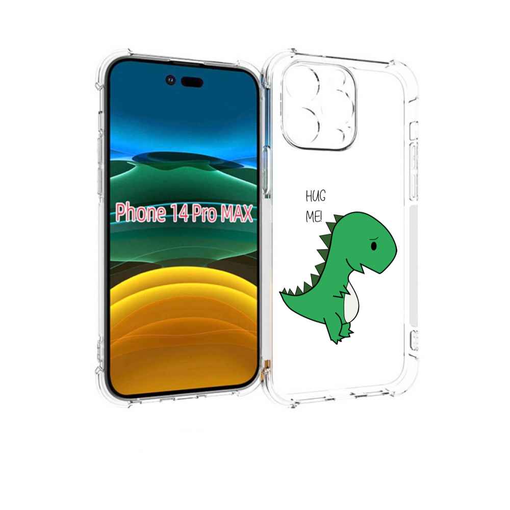 

Чехол MyPads динозаврик для iPhone 14 Pro Max, Прозрачный, Tocco