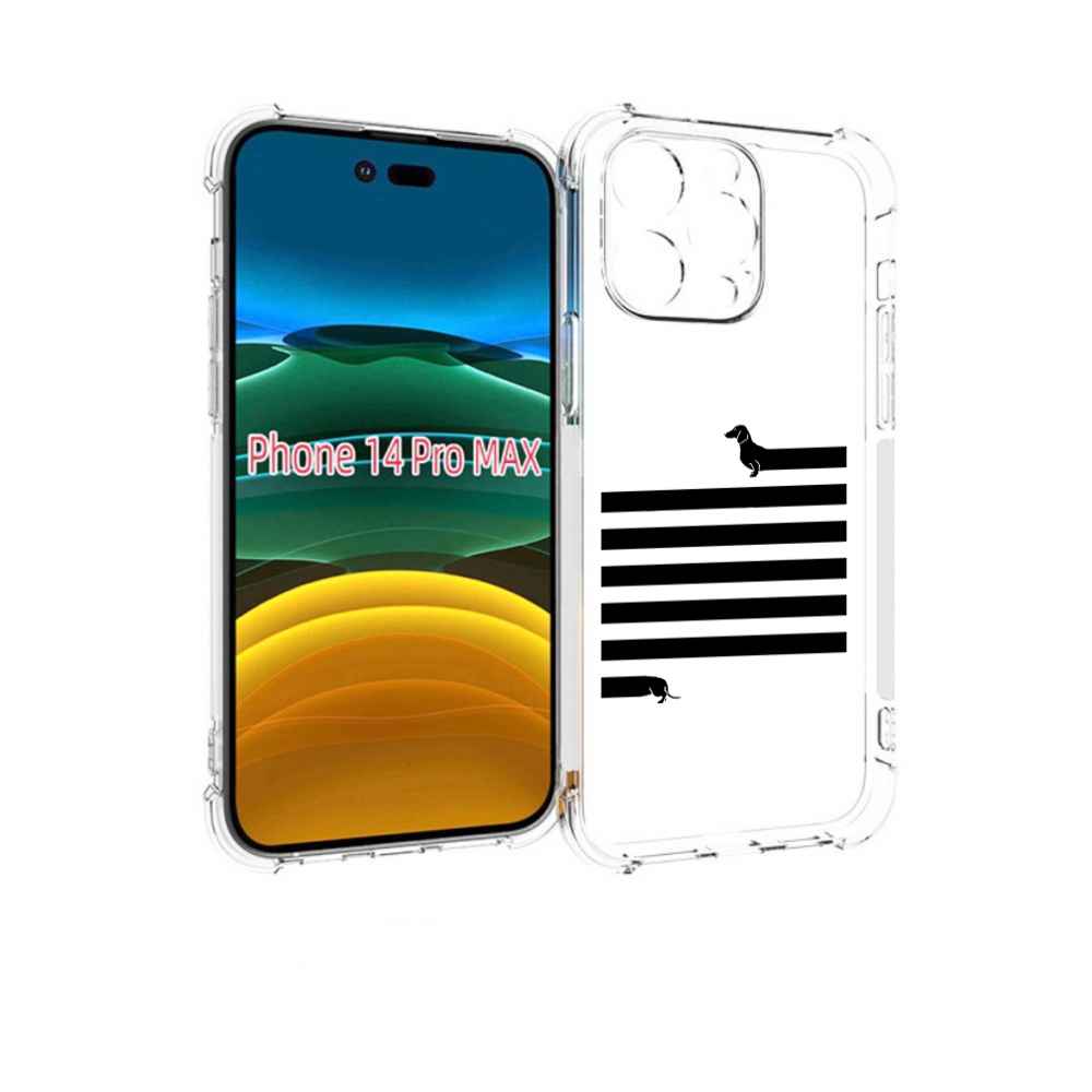 

Чехол MyPads длинная-такса для iPhone 14 Pro Max, Прозрачный, Tocco