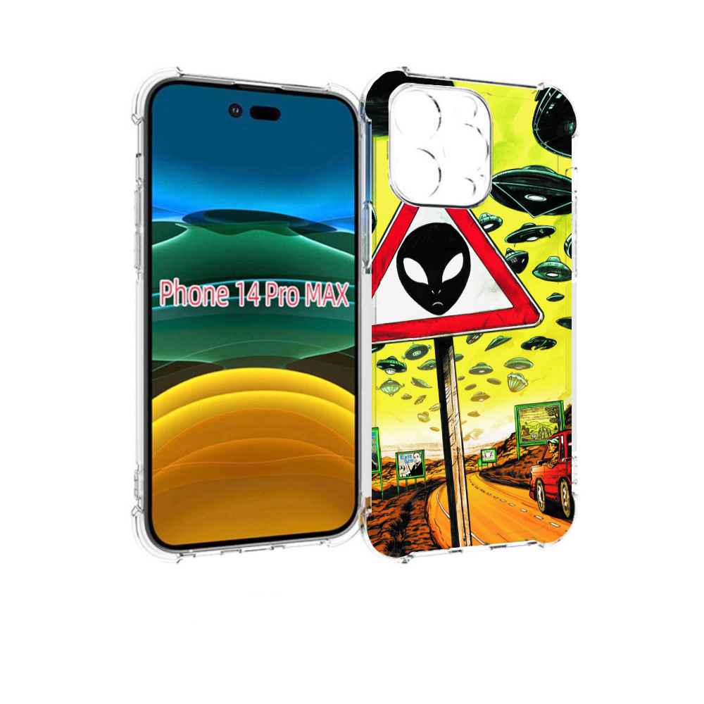 

Чехол MyPads дорога к инопланетянам для iPhone 14 Pro Max, Прозрачный, Tocco