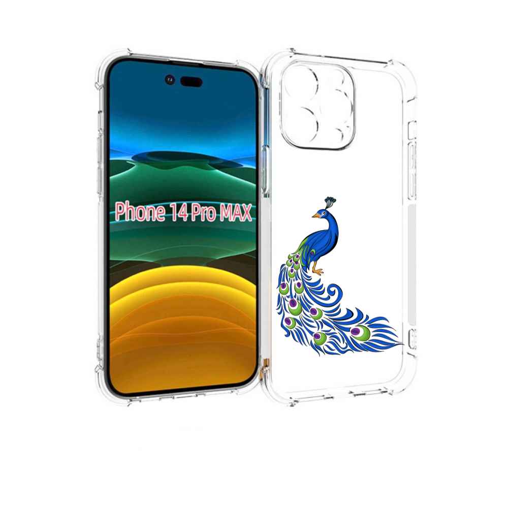 

Чехол MyPads жарптица-голубая для iPhone 14 Pro Max, Прозрачный, Tocco