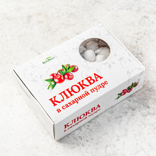 Клюква ВкусВилл в сахарной пудре 120 г