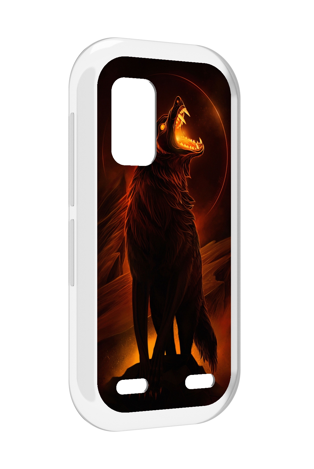 

Чехол MyPads волчара с огнем внутри для UleFone Armor X10 / X10 Pro, Прозрачный, Tocco