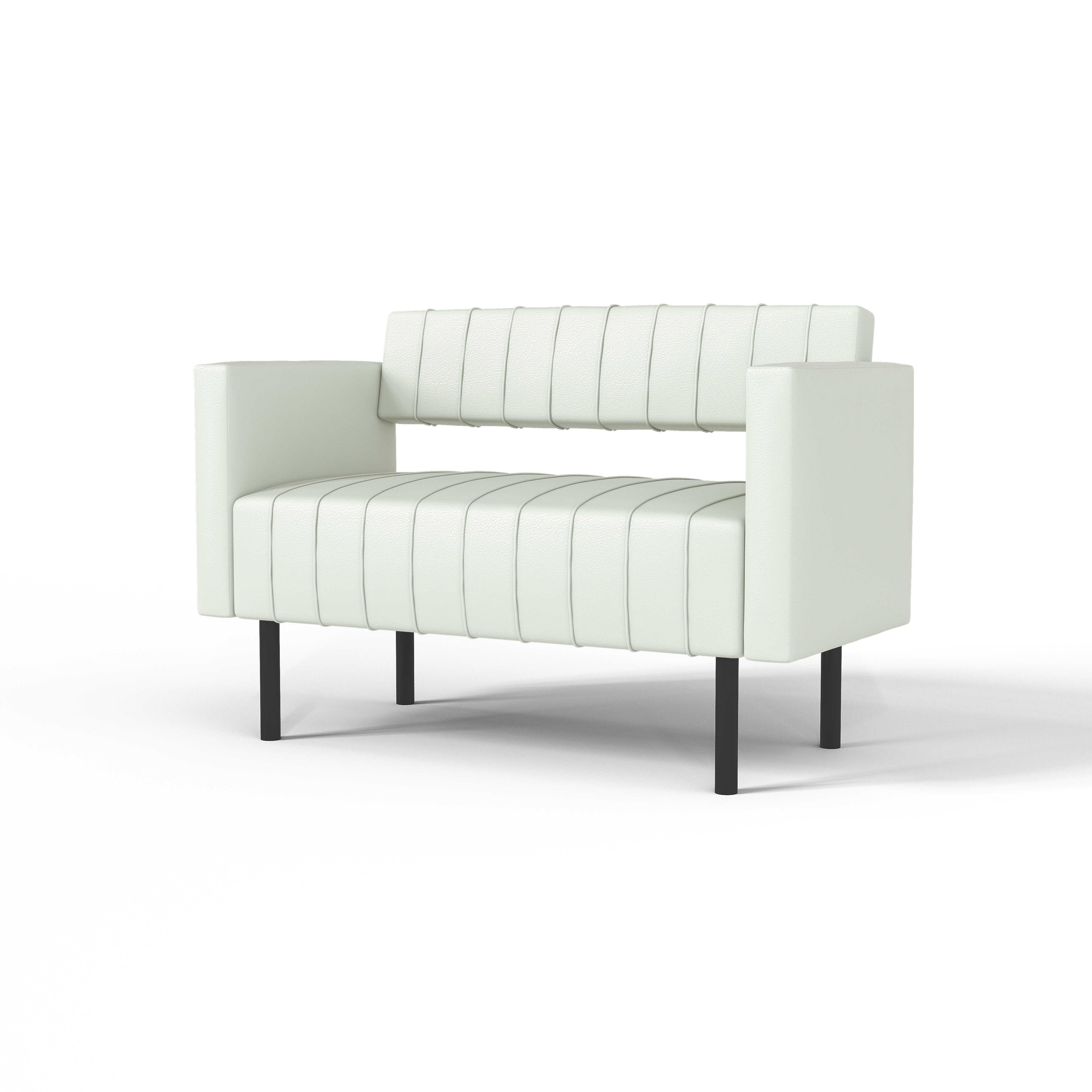 

Диван SALON TRON, RAIN 116х54х82 см, экокожа белый, RAIN