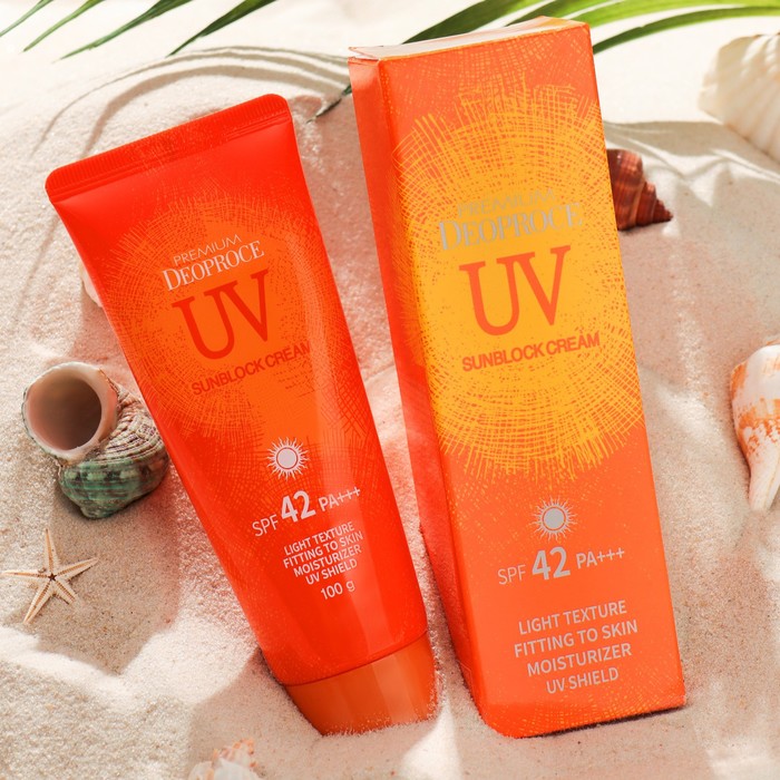 Солнцезащитный крем Deoproce Premium UV Sun Block Cream SPF42 PA 100 г