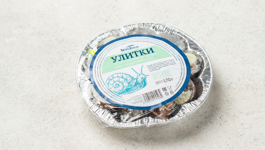 

Улитки ВкусВилл, замороженные, в соусе, BIO, 170 гр