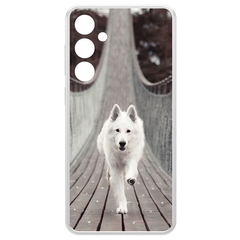 

Чехол-накладка Krutoff Clear Case Пес на мосту для Samsung Galaxy S23 FE