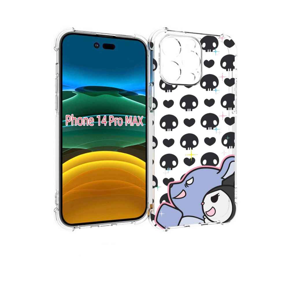 

Чехол MyPads злые-животные детский для iPhone 14 Pro Max, Прозрачный, Tocco