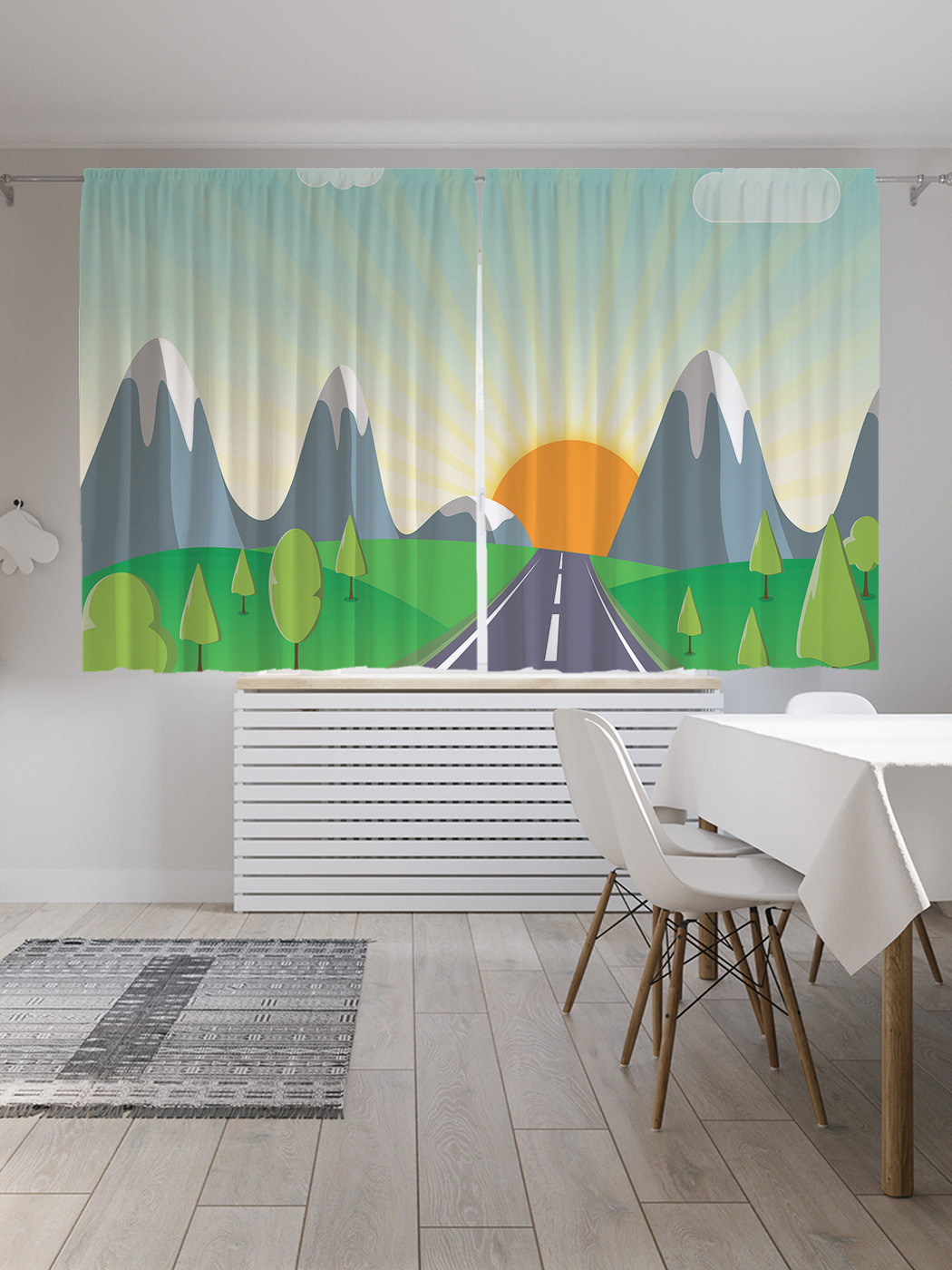 

Шторы JoyArty с фотопечатью "Ровное шоссе" из сатена, 290х180 см, Ровное шоссе
