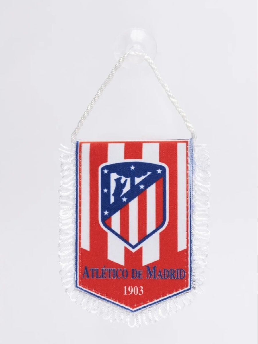 

Вымпел малый в авто на присоске Атлетико Мадрид Atletico Madrid 8х12см, Малый на присоске Атлетико Мадрид