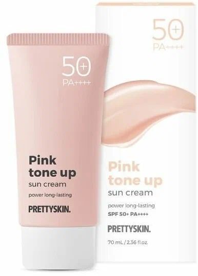 Крем PrettySkin Pink Tone-Up Sun Cream SPF50+PA розовый тонизирующий солнцезащитный 70 мл