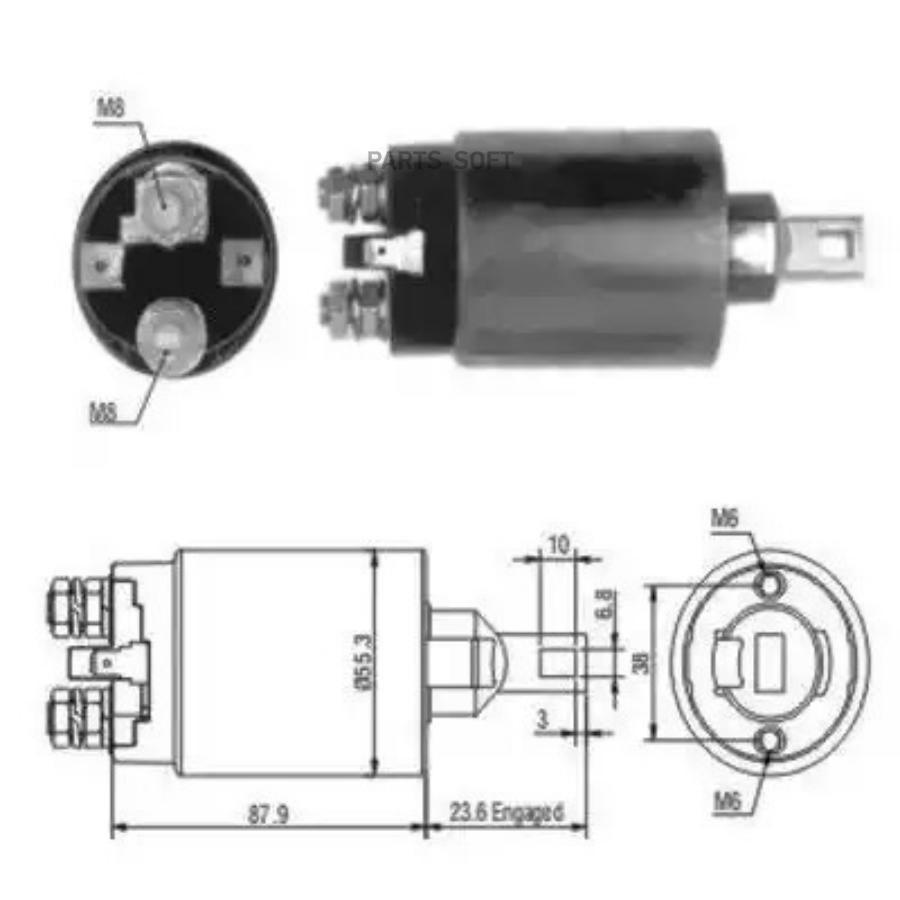 

Реле втягивающее MITSUBISHI COLT/LANCER 86- 1.8/2.3 стартера