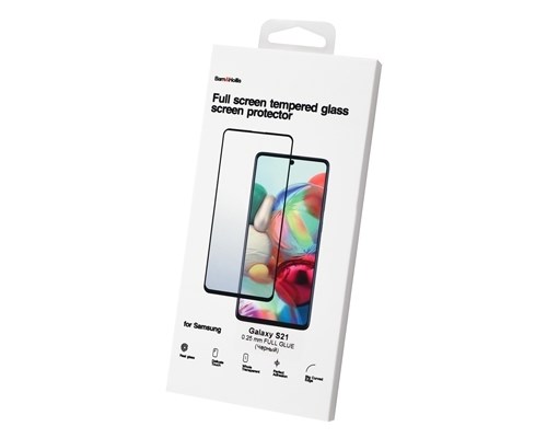 

Защитное стекло Barn&Hollis Full Screen Tempered Glass Black Frame для Samsung Galaxy S21, Full Screen Tempered Glass Black Frame для Samsung Galaxy S21