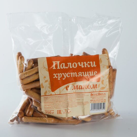 

Палочки ВкусВилл хрустящие с маком