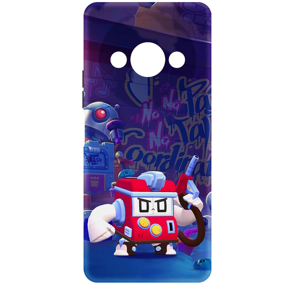 

Чехол-накладка Krutoff Soft Case Brawl Stars - V8-БИТ для Xiaomi Poco C61 черный