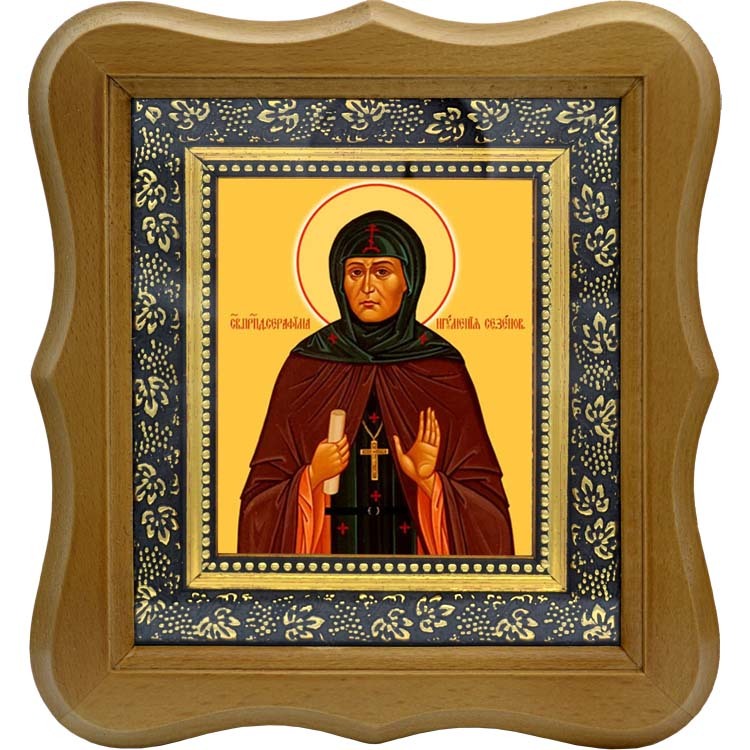 

Серафима Сезеновская, преподобная игумения. Икона на холсте.