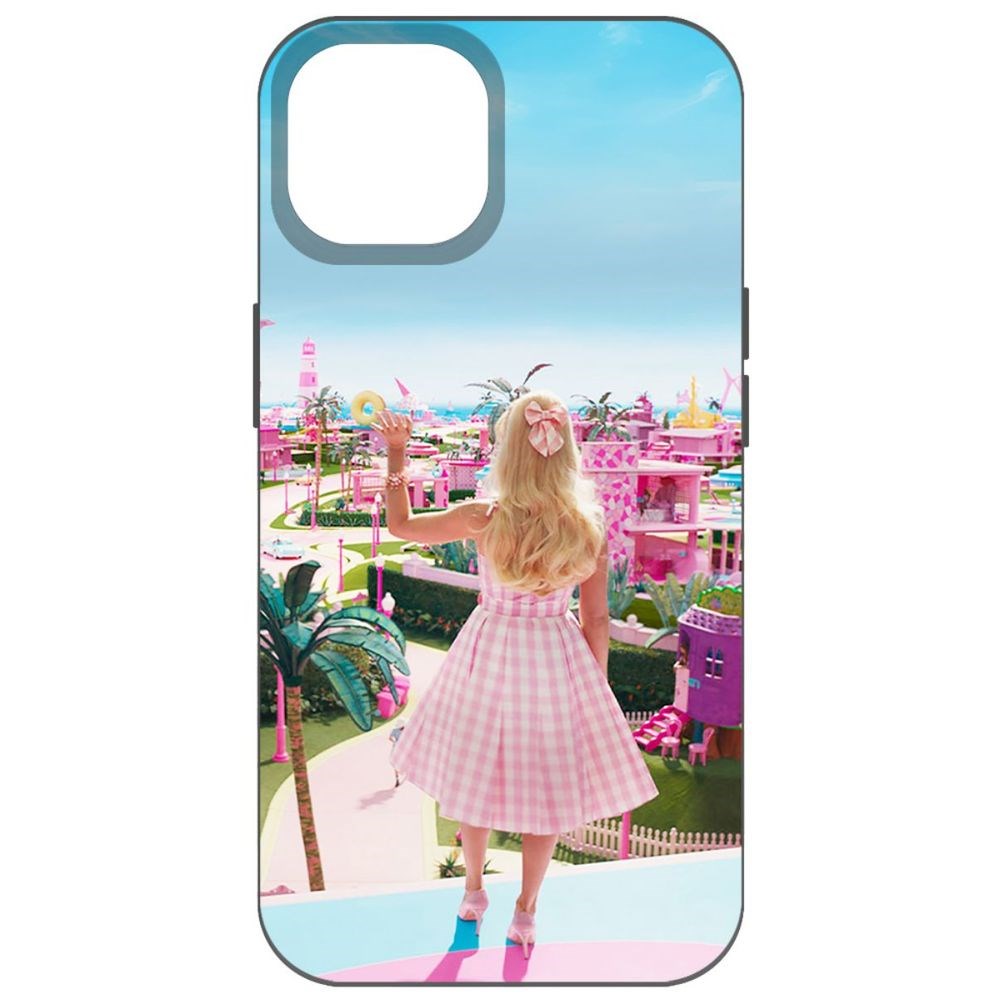 

Чехол-накладка Krutoff Soft Case Барбиленд для iPhone 14 черный