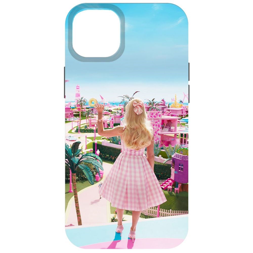 

Чехол-накладка Krutoff Soft Case Барбиленд для iPhone 14 Plus черный
