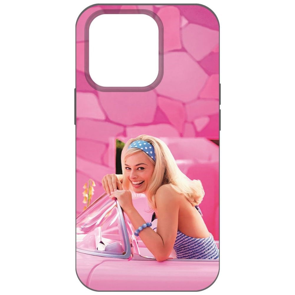 

Чехол-накладка Krutoff Soft Case Барби в розовом для iPhone 14 Pro черный