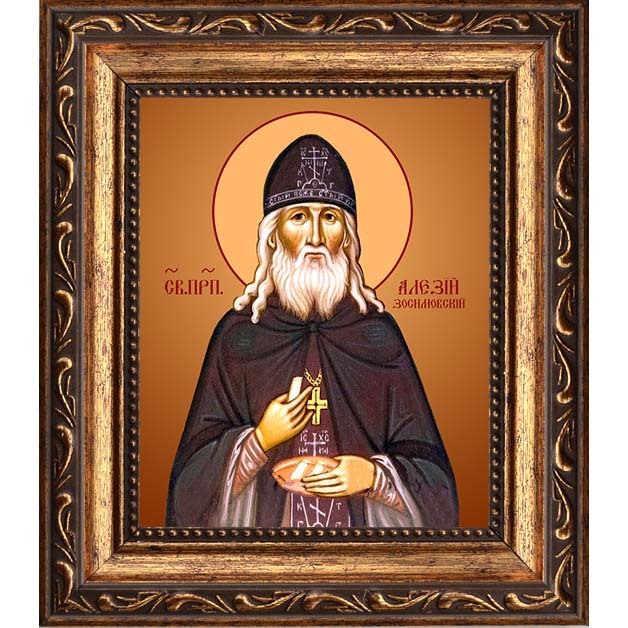 

Алексий Зосимовский (Соловьев) преподобный. Икона на холсте.