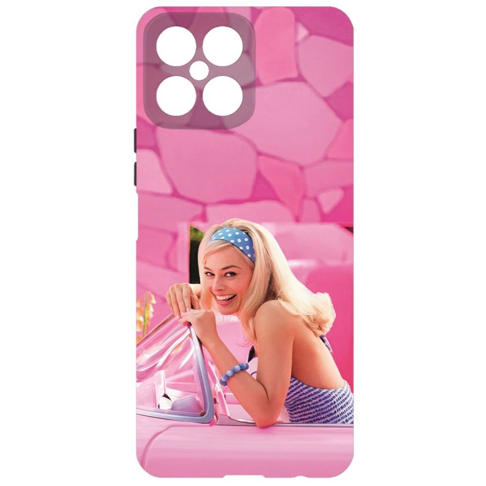 

Чехол-накладка Krutoff Soft Case Барби в розовом для Honor X8 черный