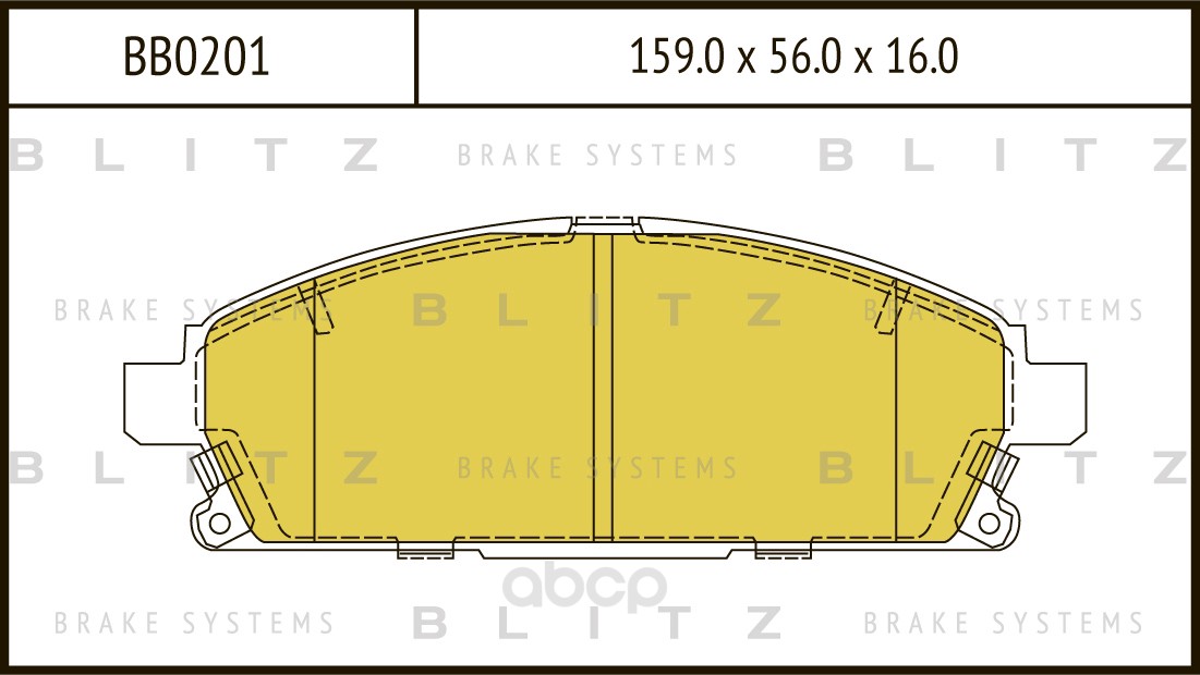 

Тормозные колодки BLITZ передние BB0201