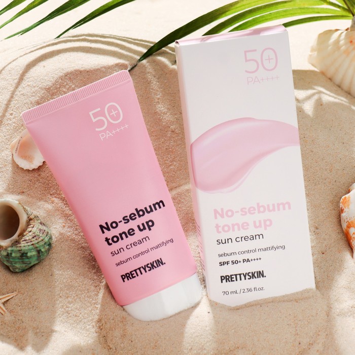 Крем PrettySkin No Sebum Tone Up Sun Cream SPF50+PA тонизирующий солнцезащитный 70 мл