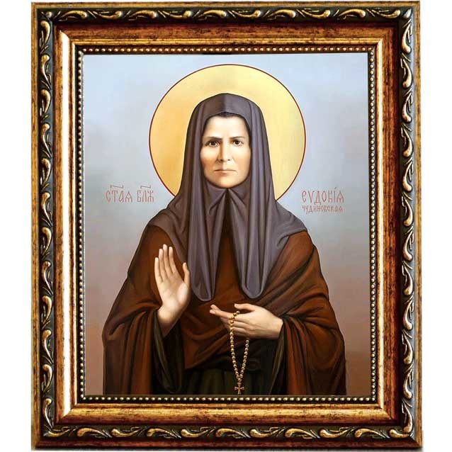 

Евдокия (Маханькова) Чудиновская блаженная. Икона на холсте.