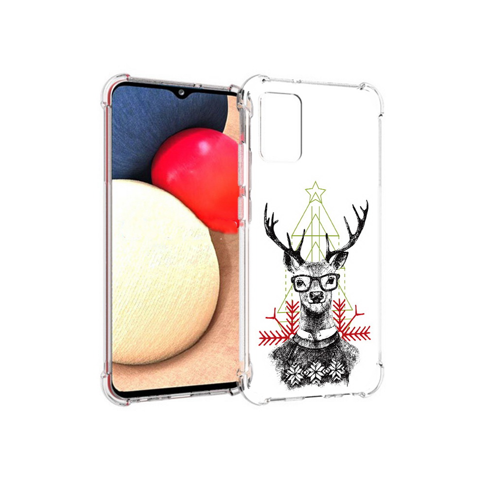 

Чехол MyPads Tocco для Samsung Galaxy A02s умный олень (PT156738.479.652), Прозрачный, Tocco