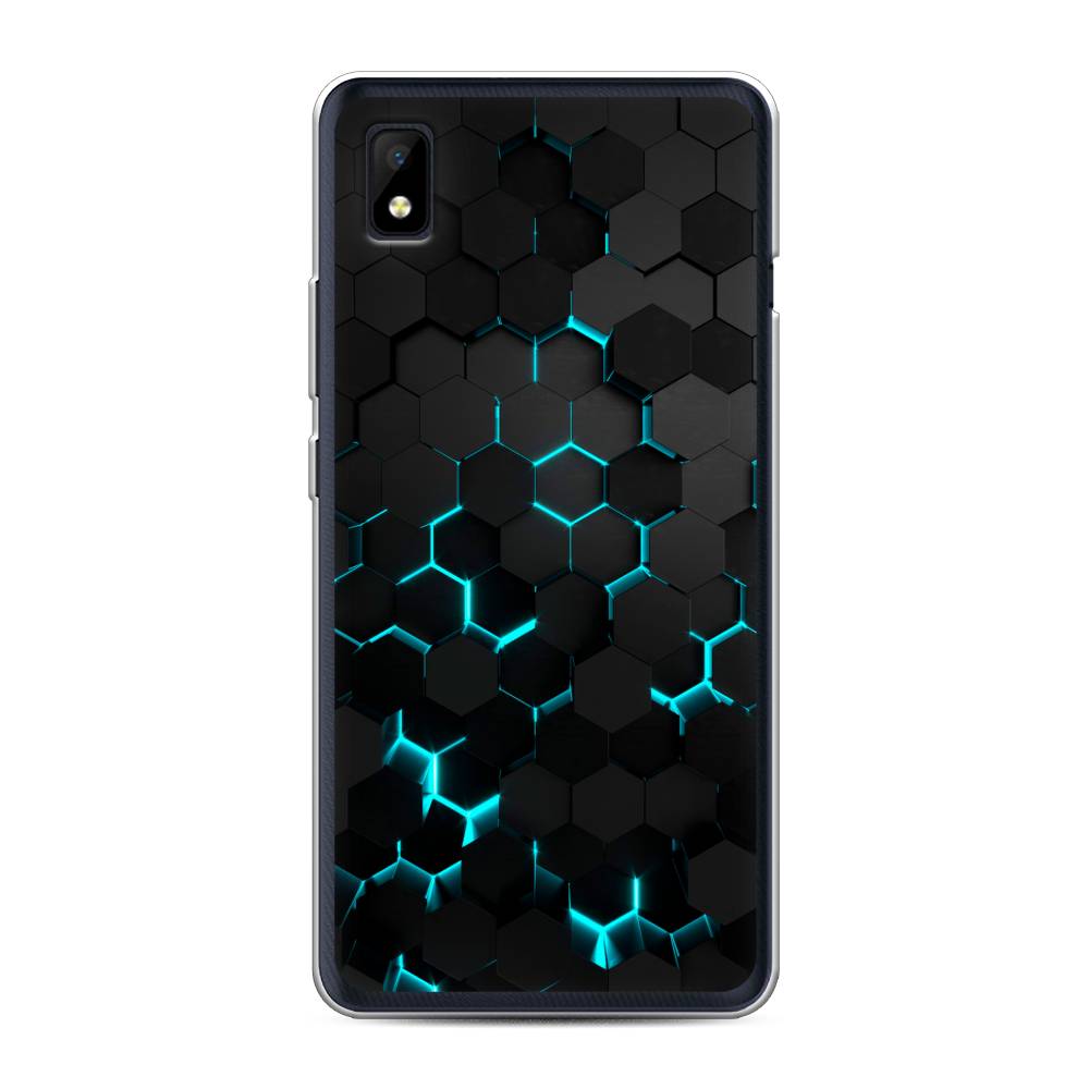 

Чехол Awog на ZTE Blade L210 / ЗТЕ Блэйд L210 "Соты бирюзовые", Разноцветный, 134150-3