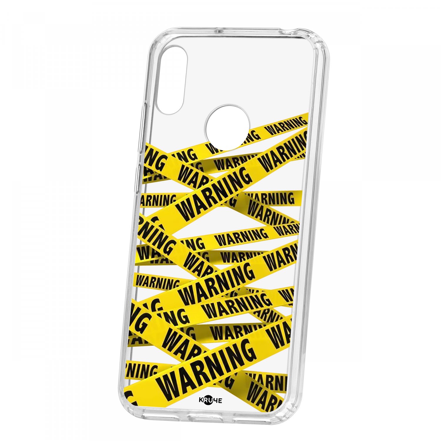 

Чехол для Huawei Y6 2019 КRUЧЕ Print Warning, Прозрачный;желтый;черный, Print