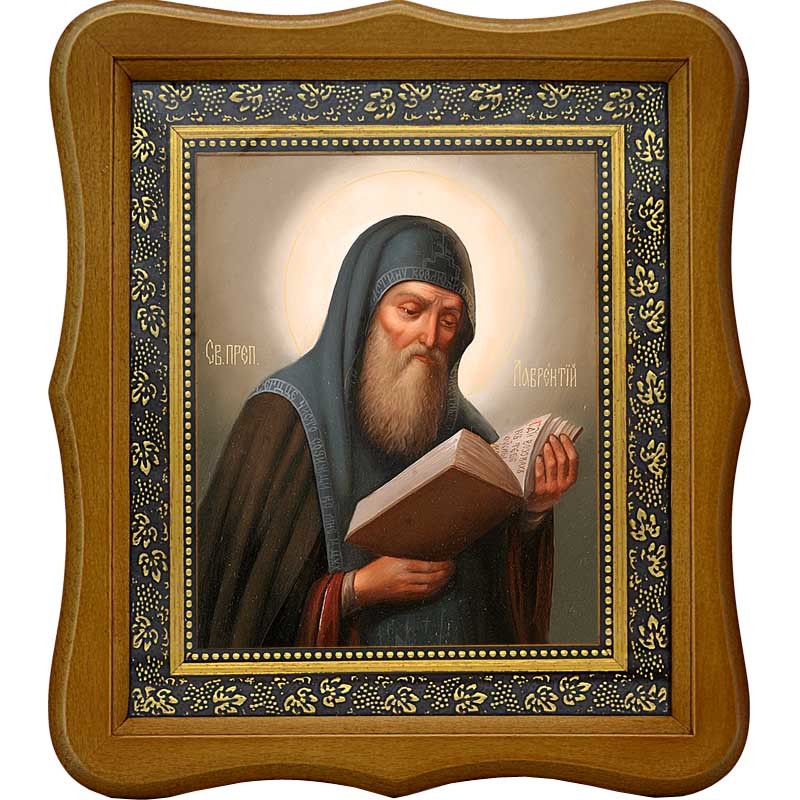 

Лаврентий Печерский, преподобный затворник. Икона на холсте.