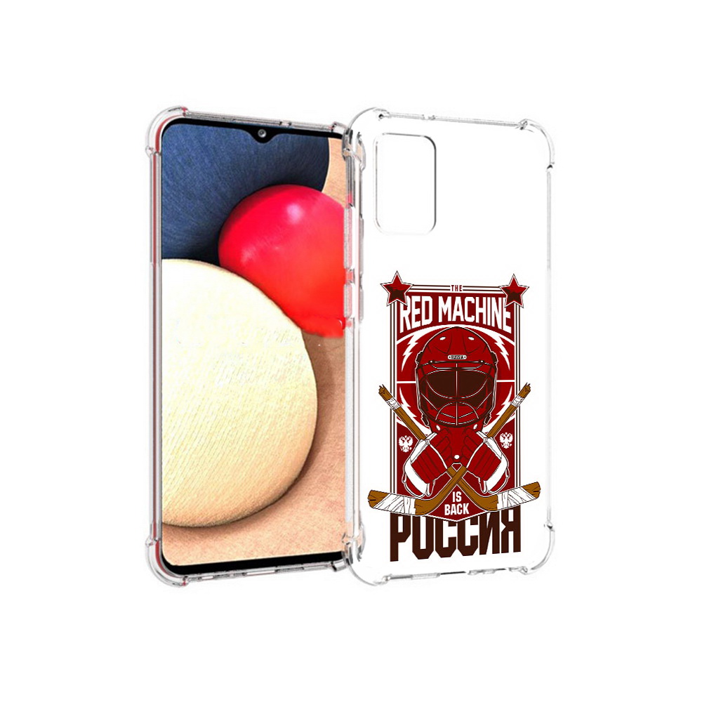 

Чехол MyPads Tocco для Samsung Galaxy A02s хоккей россия (PT156738.479.666), Прозрачный, Tocco