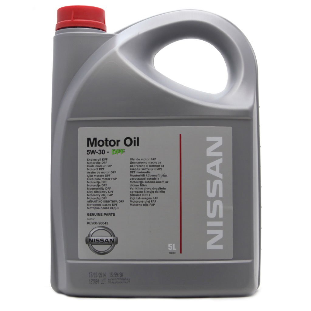 Моторное масло Nissan синтетическое 5W30 CF-SM 5л