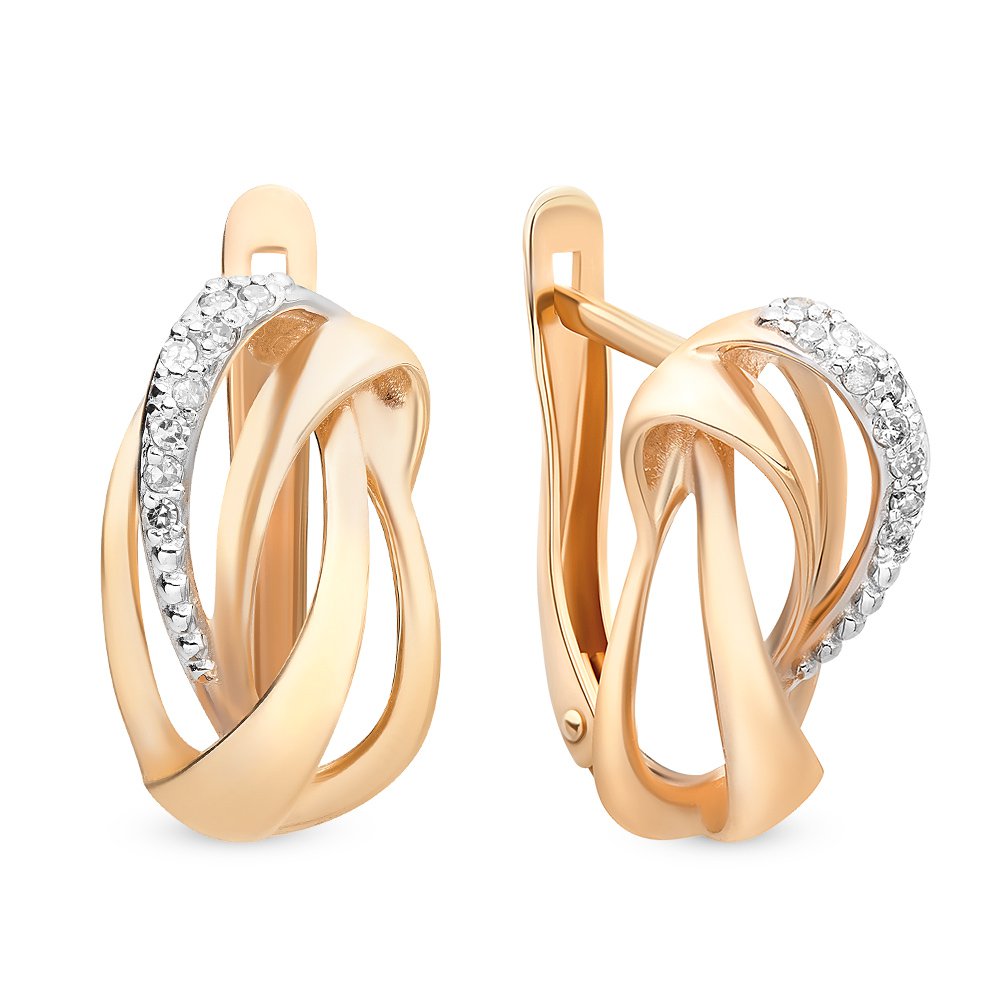 

Серьги из золота 585Gold 4300102296, бриллиант, 4300102296