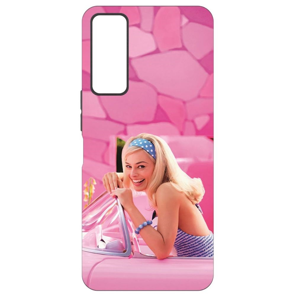 Чехол-накладка Krutoff Soft Case Барби в розовом для TCL 30+ черный