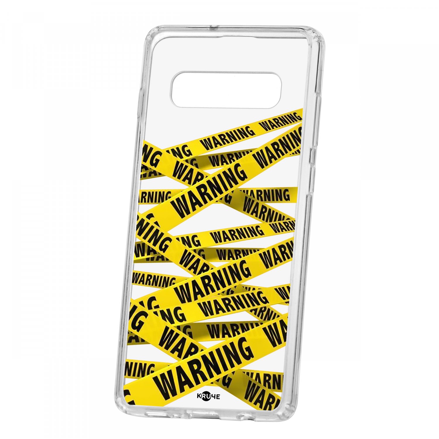 фото Чехол-накладка samsung galaxy s10+ kruche print warning кruче