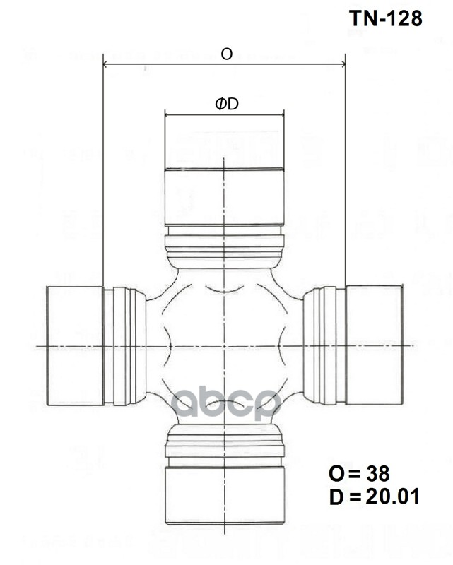 

Крестовина GUN-28/TN-128/UJ-112 37125-18000/... 20x59 (TOYO)